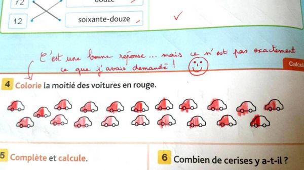 insolite coloriage probleme reponse rouge voiture