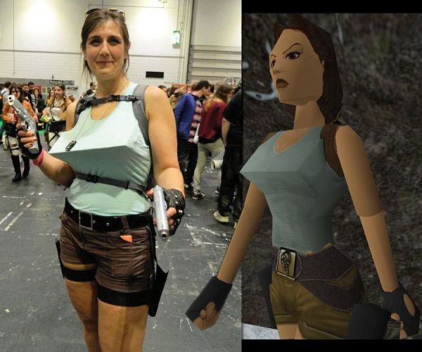 insolite cosplay croft femme lara raider tomb