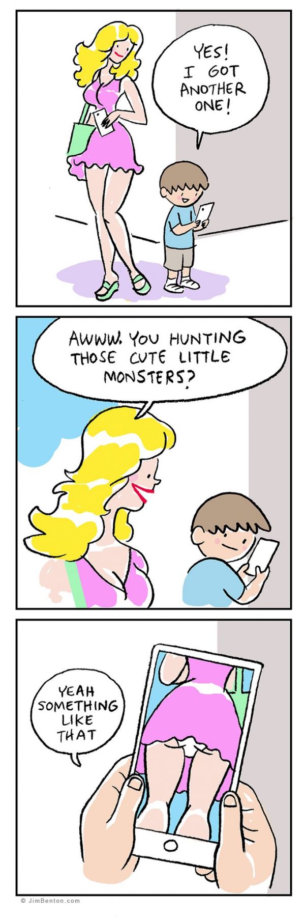 insolite chasse enfant fille go jupe photo pokemon