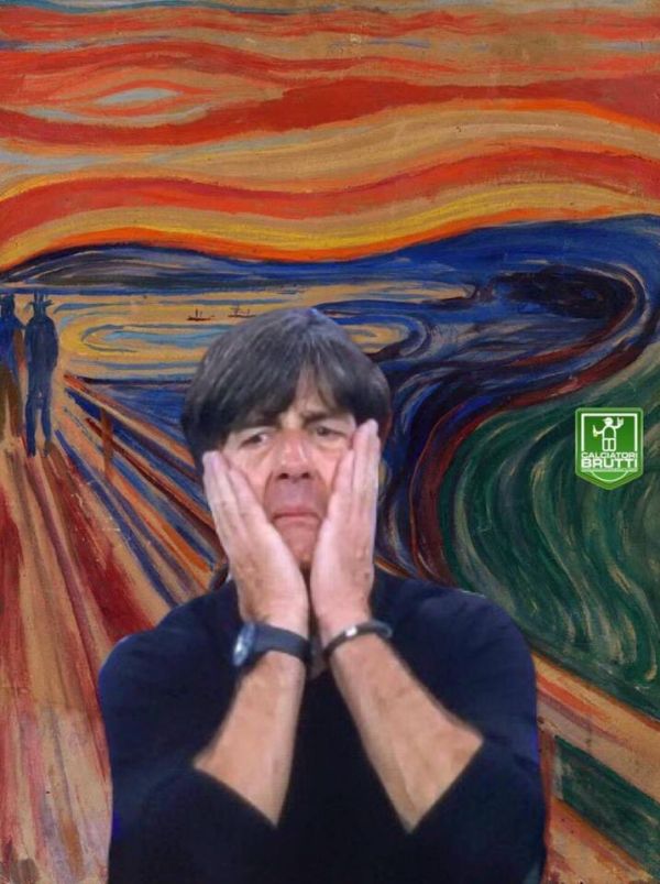 insolite 2016 allemagne cri entraineur euro football joachim low peinture