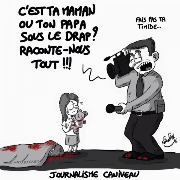 insolite attentat cadavre dessin journaliste nawak nice