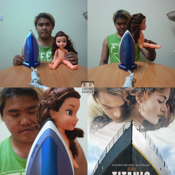 insolite affiche cosplay fer film poupee repasser titanic