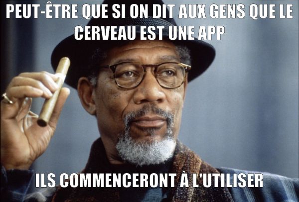 insolite application cerveau freeman morgan telephone