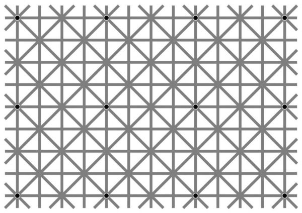insolite illusion noir optique point