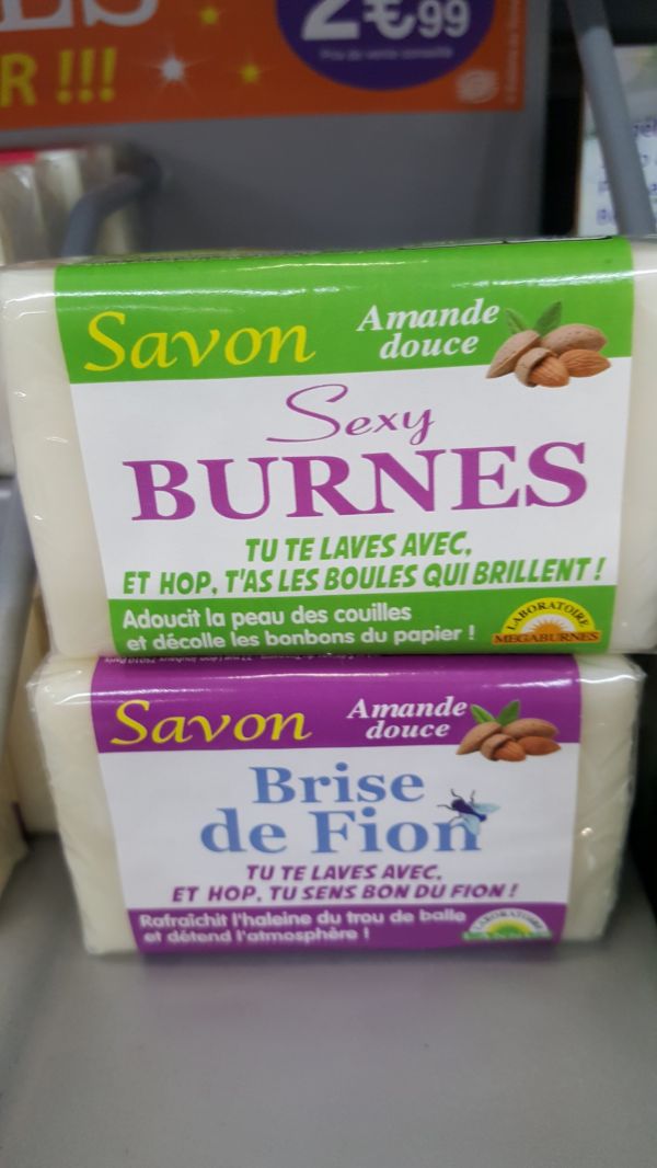 insolite burne fion savon