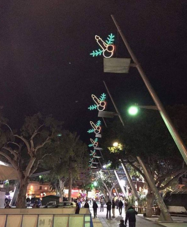 insolite bougie decoration noel penis