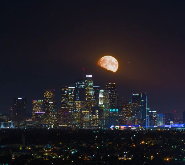 insolite angeles los lune super ville