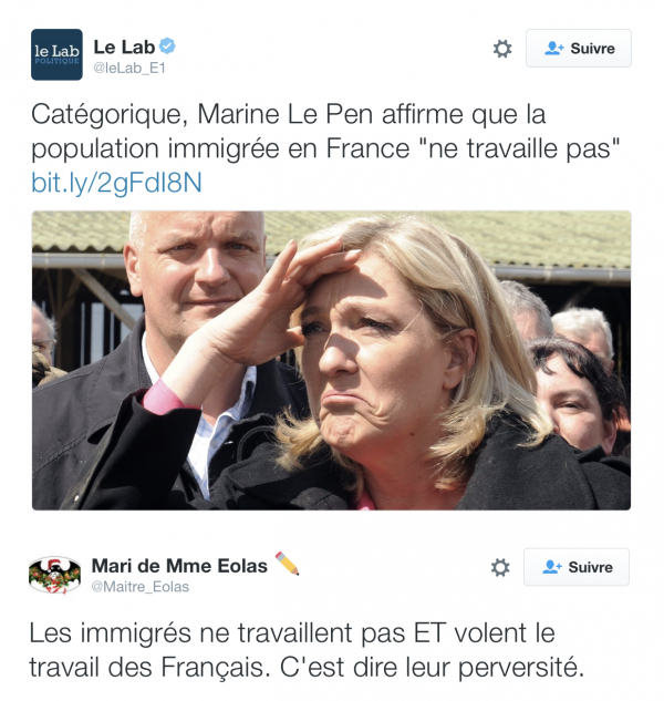 insolite france immigre lepen marine travail