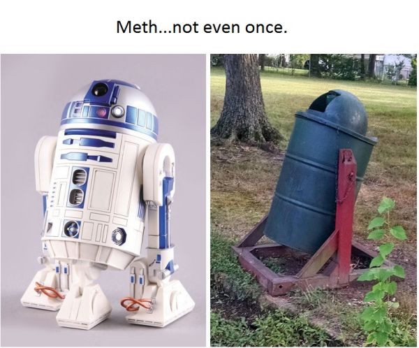 insolite drogue poubelle r2d2 ravage star wars