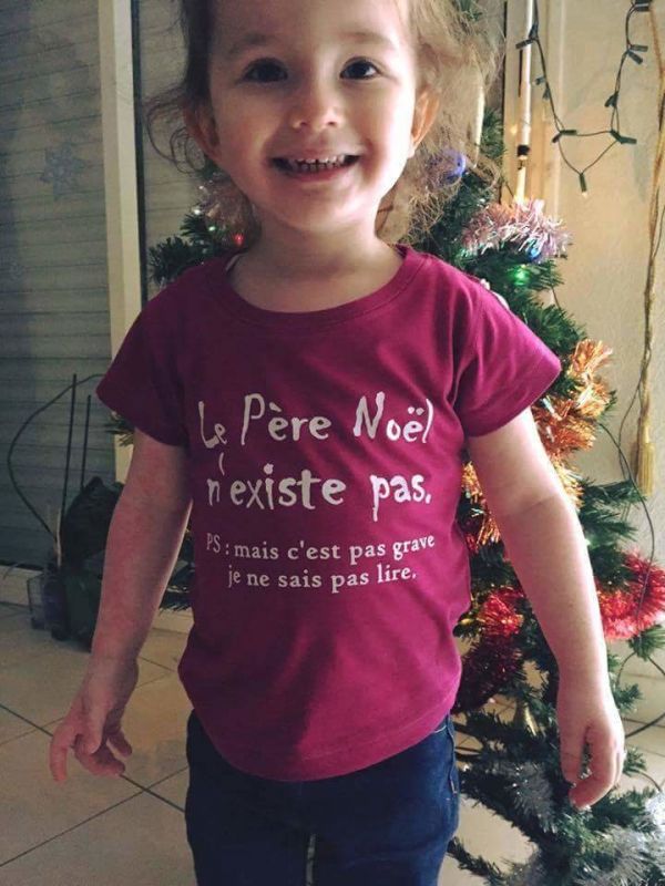 insolite lire noel pere t-shirt