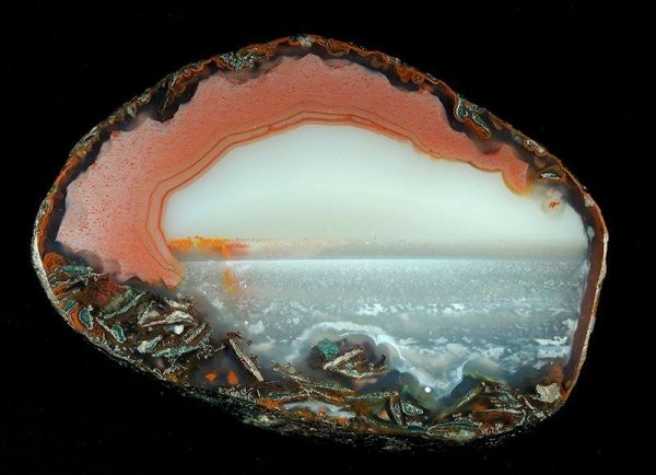 insolite agate ocean paysage roche