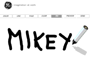 "animation flash envoyer des mails au marqueur  tableau velda"