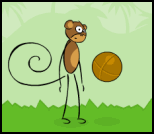 jeu flash monkey kick off singe ballon defi record