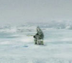eskimo Pêche sur la banquise