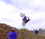moto flip back Gamelle en motocross