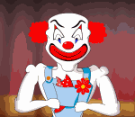 bassine chat clown Clown