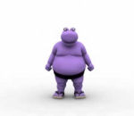 violet Hippo Thong Song (Kozo)