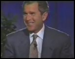 george bush Le doigt de George W. Bush
