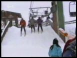 skieur Télésiège