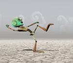 3d robot animation A Curious Bit of Scrap (Vacant Planet)
