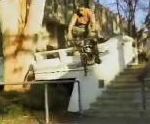 escalier rampe Chute en BMX