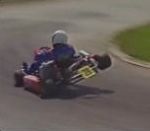 course piste sortie Karting Accident