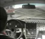 accident voiture rallye Audi vs Bus