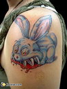 tatouage Follow the evil rabbit