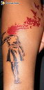 tatouage tattoo art Tête explosée