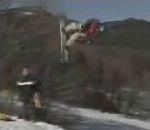 snowboard tete Assommé pendant sa figure