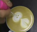 dessin cafe lait Dessiner avec son café