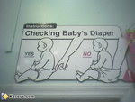 baby pancarte Comment vérifier la couche d'un bébé