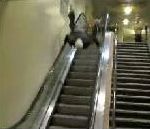 jackass escalator Vol plané