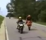 chute frein Coup de frein en moto
