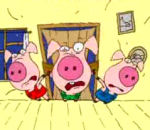 pere noel maison Les 3 petits cochons