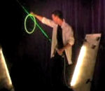 tour magicien Tour de magie avec un rayon laser