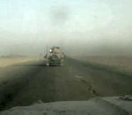 militaire irak Explosion très proche d'un IED