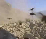 afghanistan explosion route Guêpes furieuses après une explosion