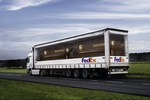 camion Fedex plus fort qu'UPS