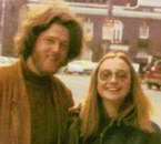 hippie clinton Bill et Hillary Clinton en 1970