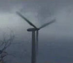 danemark Un vent violent détuit une éolienne