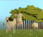 animation pate modeler The Animals save the Planet (Vache)