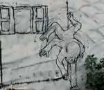 dession MUTO une animation en peinture sur les murs