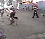 police policier cycliste Un policier de New-York n'aime pas les vélos