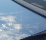 spatiale decollage Décollage d'une navette spatiale filmé depuis un avion