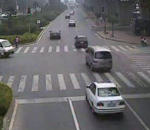 voiture camera surveillance Compilation d'acccidents à un carrefour chinois
