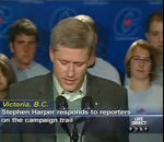 harper canada Un jeune s'évanouit pendant un discours de Stephen Harper