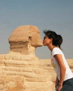 illusion femme Bisou sur le Sphinx de Gizeh