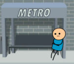 courir homme Waiting For The Bus (Cyanide & Happiness)