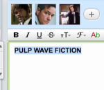 pulp typo Google Wave Pulp Fiction